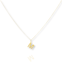 Thumbnail for Solid Gold Initial Necklace
