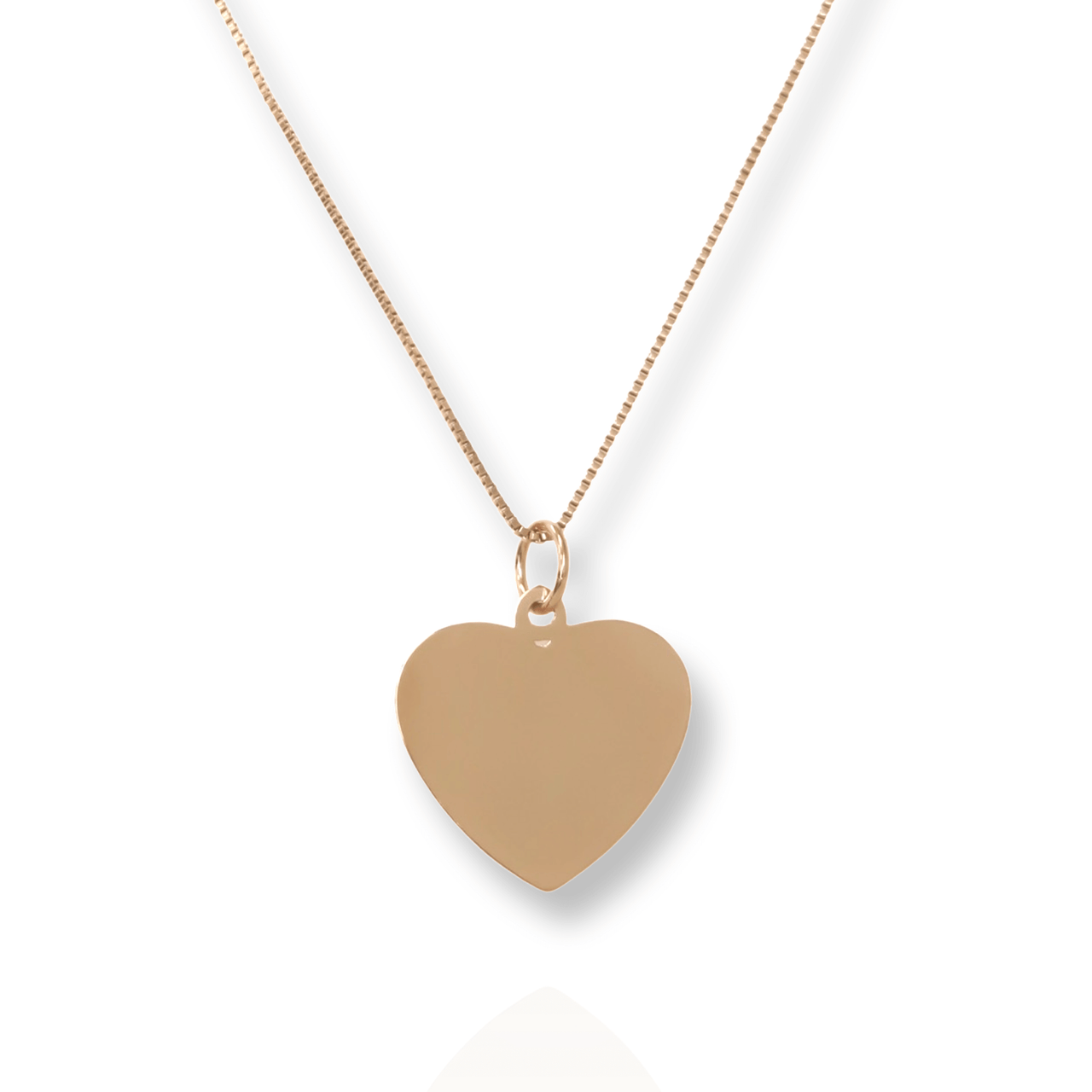 Gold Personalized Two Initials Heart Necklace