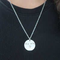 Thumbnail for Silver Personalized Handwriting Necklace
