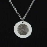 Thumbnail for Silver Personalized Fingerprint Necklace