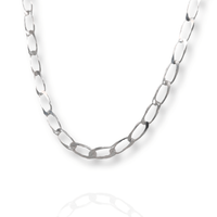 Thumbnail for Silver Curb Link Necklace