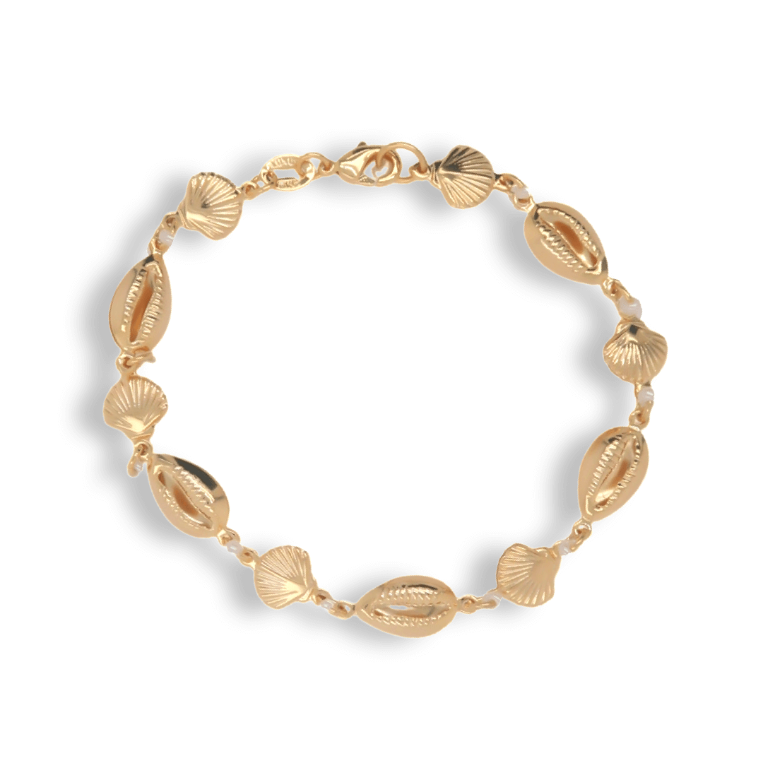 Gold Seashells Bracelet