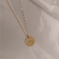 Thumbnail for Gold Personalized Handwriting Mini Necklace