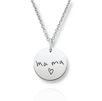 Thumbnail for Silver Personalized Handwriting Necklace