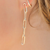 Thumbnail for Gold Chain Link Earrings