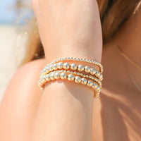 Thumbnail for Tiny Gold Bead Bracelet