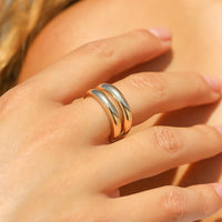 Thumbnail for Gold Double Layered Ring