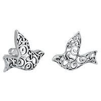 Thumbnail for Silver Dove Filigree Earrings