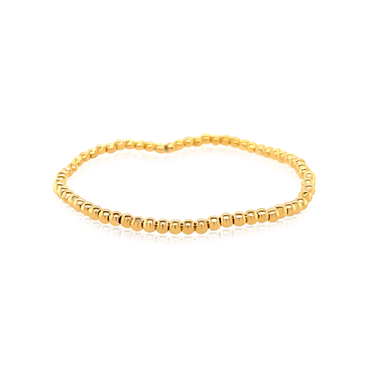 Tiny Gold Bead Bracelet