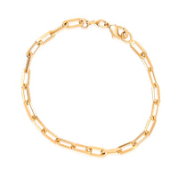 Thumbnail for Gold Paper Clip Link Bracelet