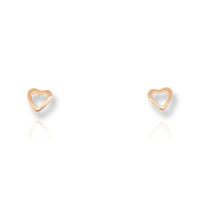 Thumbnail for Gold Heart Stud Earrings