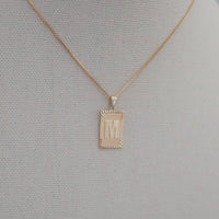 Thumbnail for Gold Initial Card Necklace