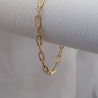Thumbnail for Gold Paper Clip Link Bracelet