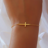Thumbnail for Gold Cross Bracelet